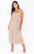 Ladies String Tie Daily Long Dress GQOQ001 - SWEETKAMA