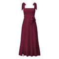 Ladies String Tie Daily Long Dress GQOQ001 - SWEETKAMA