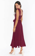 Ladies String Tie Daily Long Dress GQOQ001 - SWEETKAMA