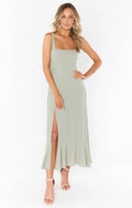 Ladies String Tie Daily Long Dress GQOQ001 - SWEETKAMA