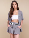 Ladies Suit Top and Shorts Sets SKST444 - SWEETKAMA