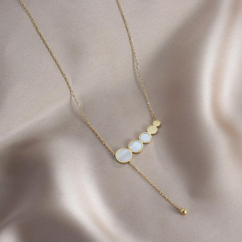 Ladies White Fritillary Necklace SKAJ035 - SWEETKAMA