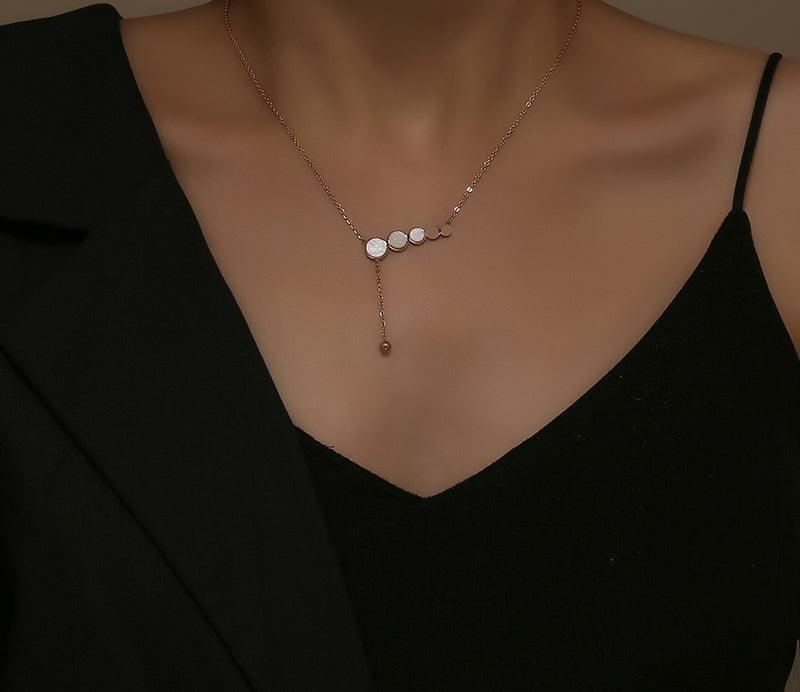 Ladies White Fritillary Necklace SKAJ035 - SWEETKAMA