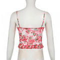 Missy Cherry Print Smudge Mesh Cami 15496 - SWEETKAMA