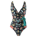 Multicolor Floral Print One Piece Swimweai with Cover Y115 - SWEETKAMA