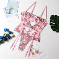 Sexy Floral Embroidery Lingerie Set R1050A - SWEETKAMA