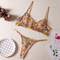 Sexy Ladies Floral Embroidery Lingerie Set R0031A - SWEETKAMA