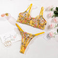 Sexy Ladies Floral Embroidery Lingerie Set R0031A - SWEETKAMA