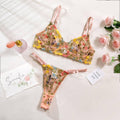 Sexy Ladies Floral Embroidery Lingerie Set R0031A - SWEETKAMA