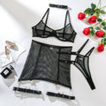 Sexy Lingerie Set with Garter Belt 3040 - SWEETKAMA