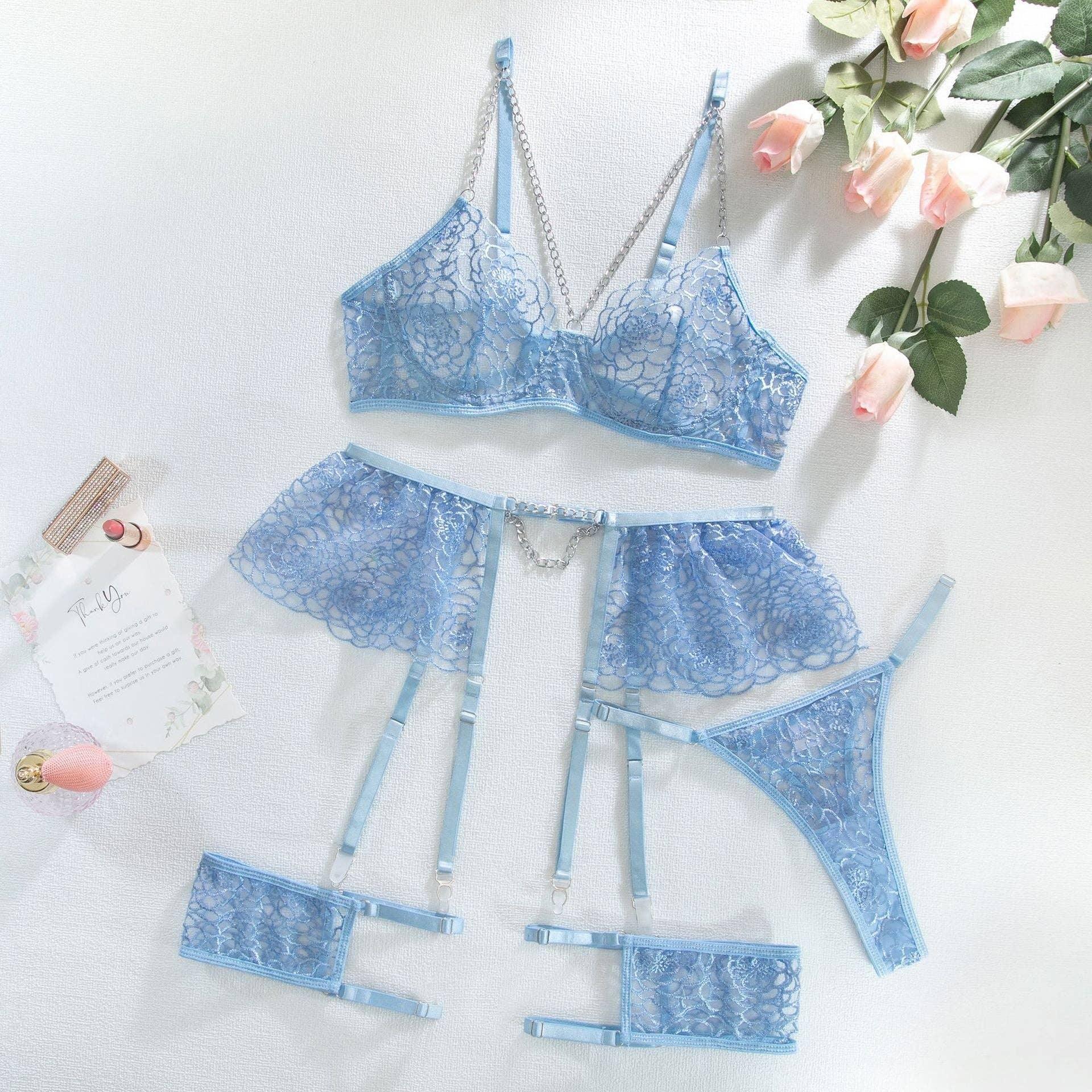 Sexy Solid Color Lingerie Set R0043A - SWEETKAMA