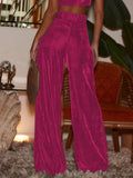 Solid Color Casual Style Wide Leg Velvet Pants GKBE001 - SWEETKAMA