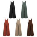 Solid Color Overall Loose Crepe Jumpsuits SKJ162 - SWEETKAMA