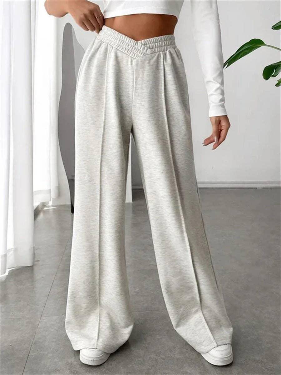 Solid Color Trendy Loose Style Wide-Leg Pants 822 - SWEETKAMA