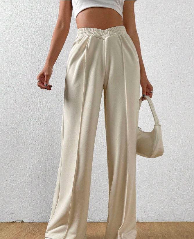 Solid Color Trendy Loose Style Wide-Leg Pants 822 - SWEETKAMA