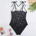 Spaghetti Shoulder Strap One Piece Swimsuit with Cover Up Y81 - SWEETKAMA