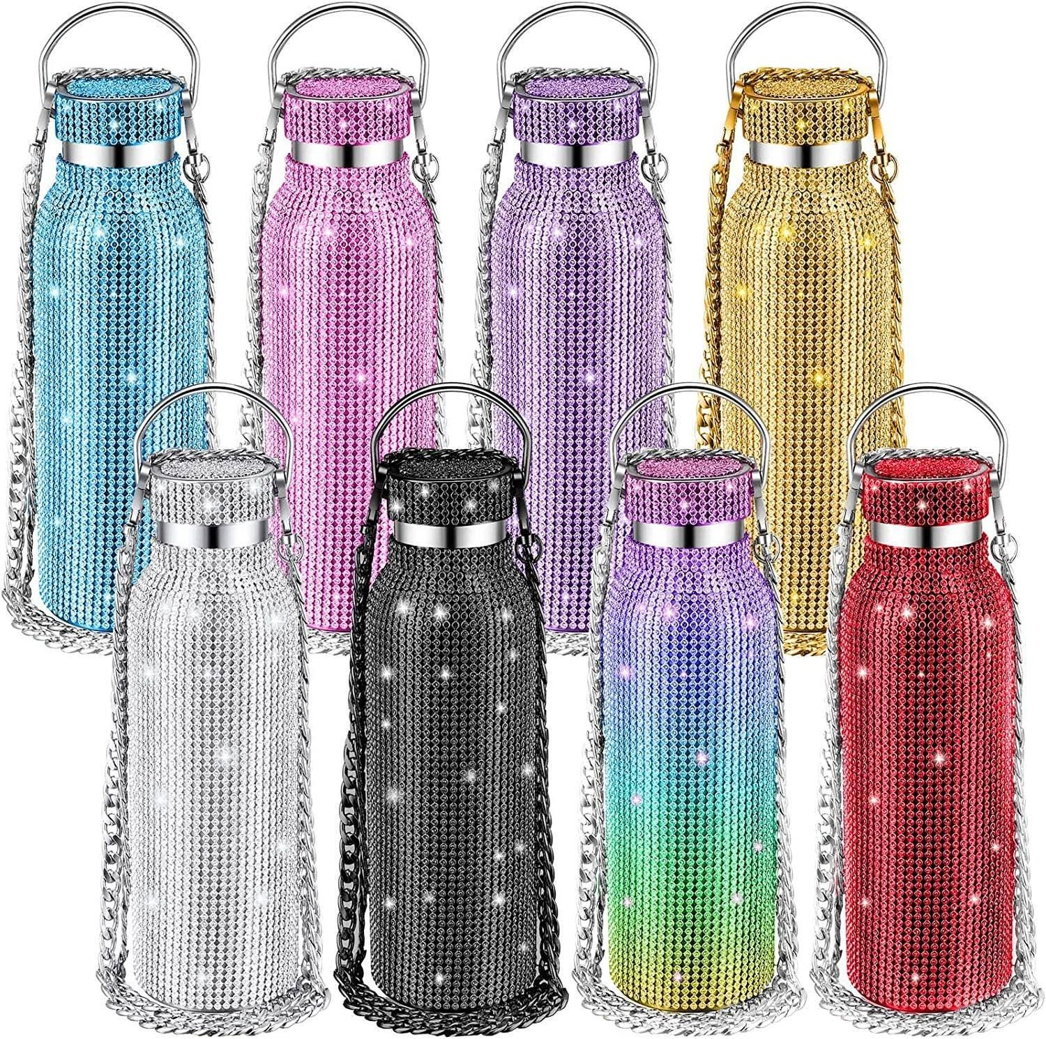 Sparkle Rhinestone Water Bottle 12/17/20/25OZ FKWB2020 - SWEETKAMA