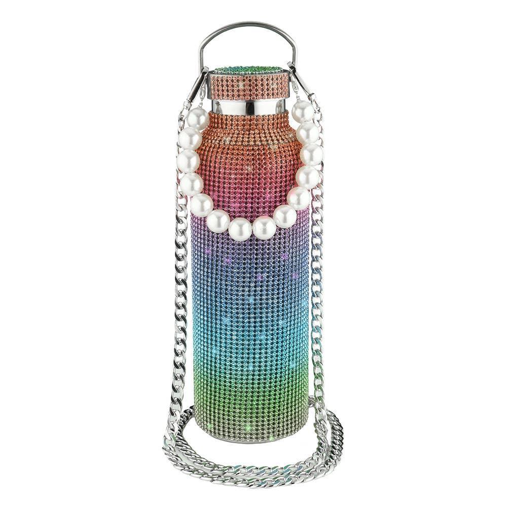 Sparkle Rhinestone Water Bottle 12/17/20/25OZ FKWB2020 - SWEETKAMA