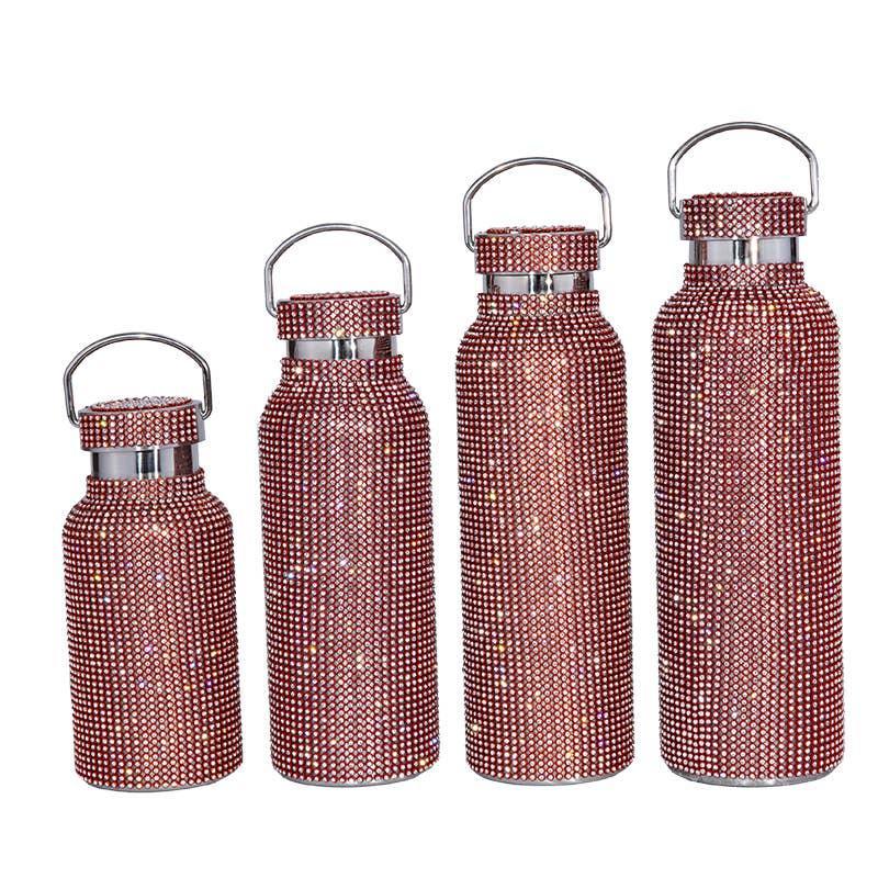 Sparkle Rhinestone Water Bottle 12/17/20/25OZ FKWB2020 - SWEETKAMA