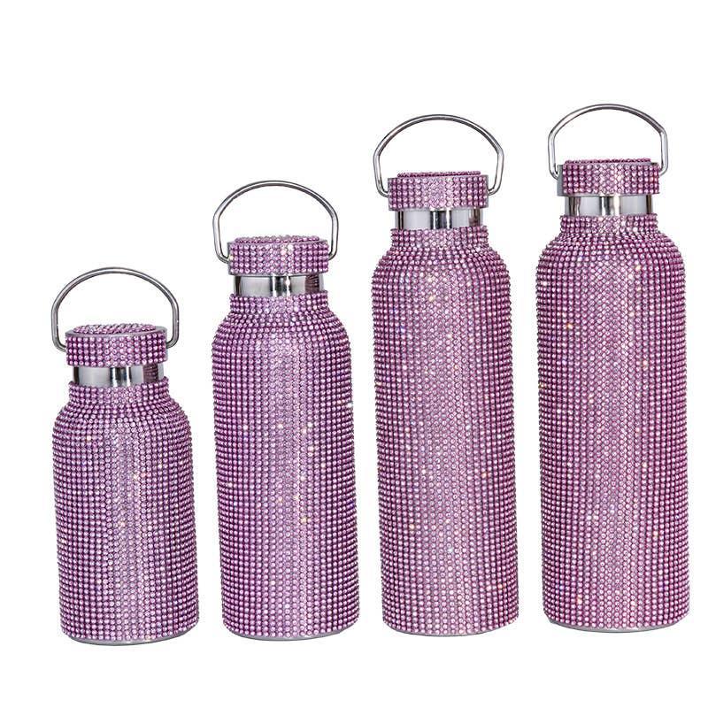 Sparkle Rhinestone Water Bottle 12/17/20/25OZ FKWB2020 - SWEETKAMA