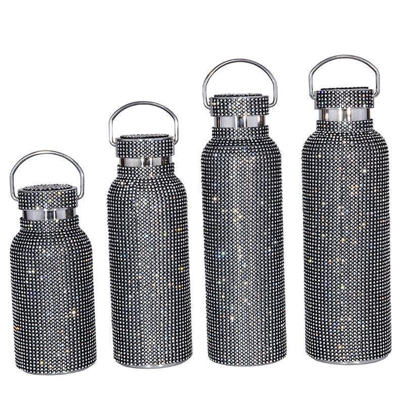 Sparkle Rhinestone Water Bottle 12/17/20/25OZ FKWB2020 - SWEETKAMA