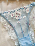 Sweet Floral Embroidery Lingerie Set HF-4128 - SWEETKAMA